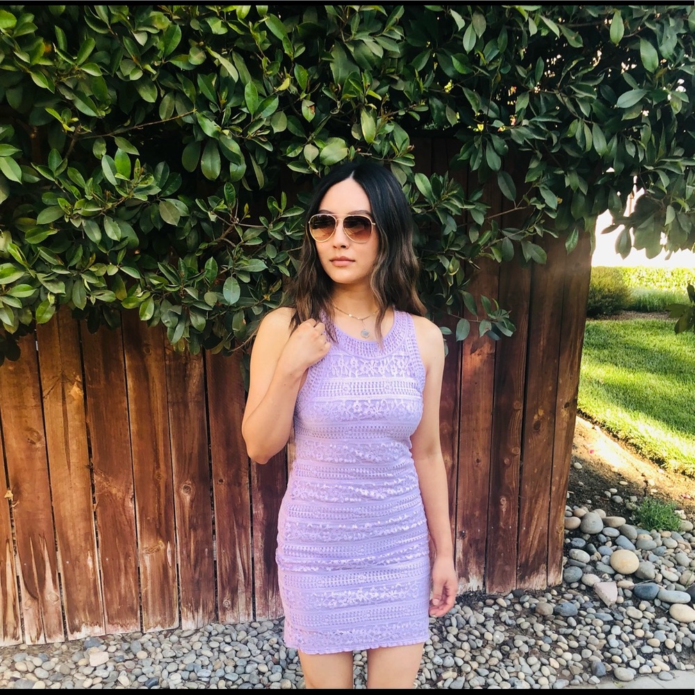 Lavender Lace Dress